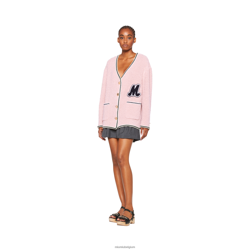 Miu Miu rozebouclé jack met één rij knopen N8F6L555 klaar om te dragen