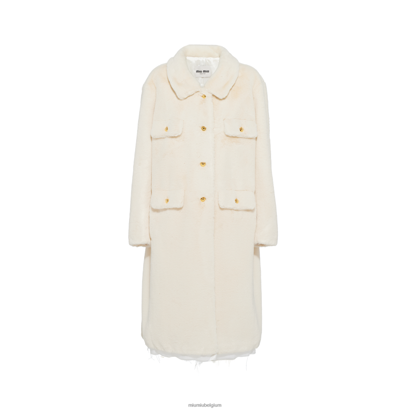 Miu Miu witespen jas N8F6L523 klaar om te dragen