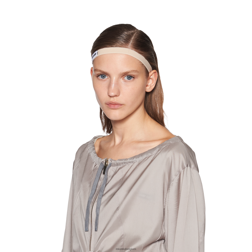 Miu Miu bewolkt grijstechnische zijden jurk met lange mouwen N8F6L365 klaar om te dragen