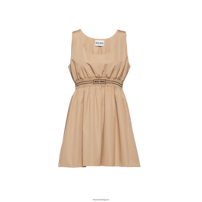 Miu Miu koordpopeline mini-jurk N8F6L350 klaar om te dragen