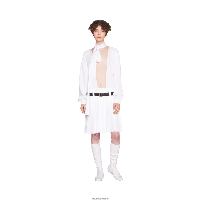 Miu Miu witsabel jurk N8F6L417 klaar om te dragen