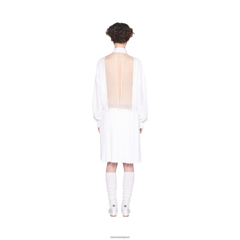 Miu Miu witsabel jurk N8F6L417 klaar om te dragen