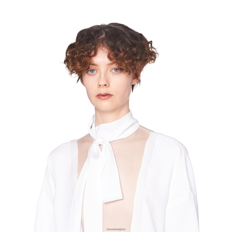 Miu Miu witsabel jurk N8F6L417 klaar om te dragen