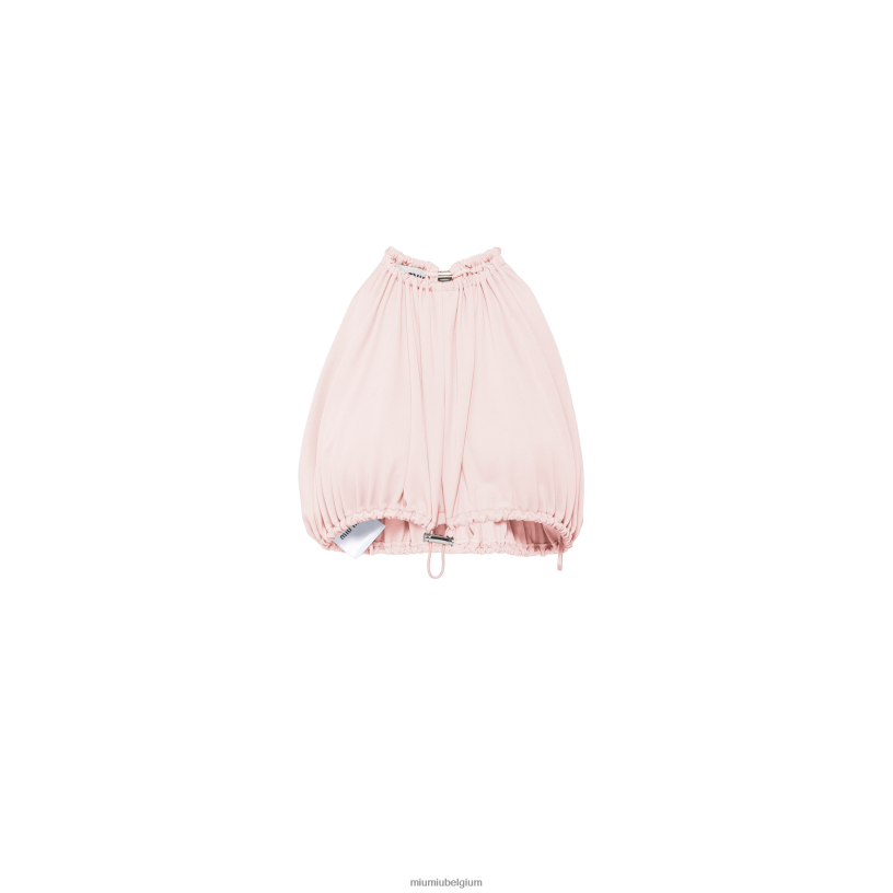 Miu Miu kwartshaltertopje van organzine N8F6L600 klaar om te dragen