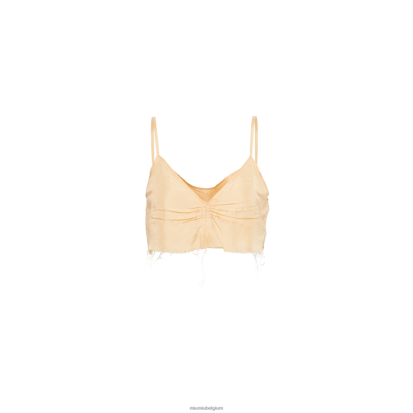 Miu Miu perzikponge bovenkant N8F6L589 klaar om te dragen