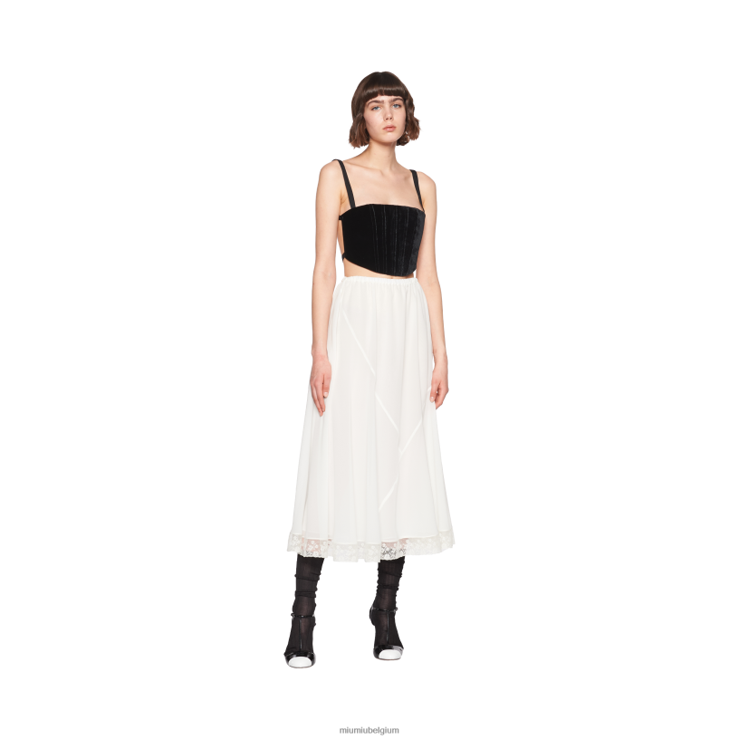 Miu Miu zwartfluwelen bovenkant N8F6L638 klaar om te dragen