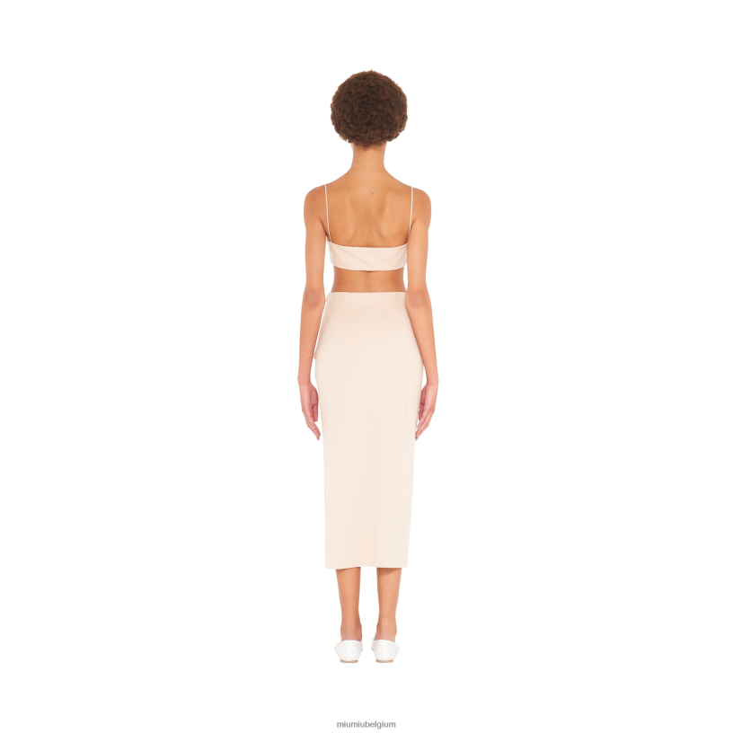 Miu Miu cameostretch jersey rok N8F6L875 klaar om te dragen