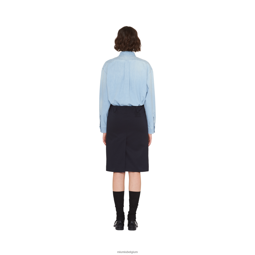 Miu Miu marinechino rok N8F6L927 klaar om te dragen