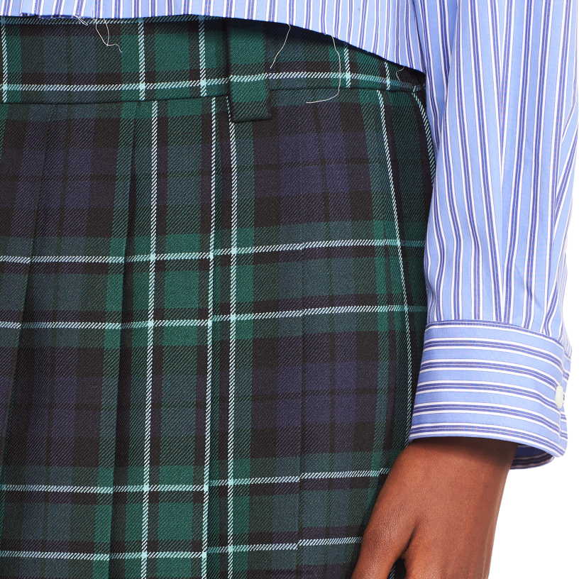 Miu Miu marinegeruite rok N8F6L912 klaar om te dragen