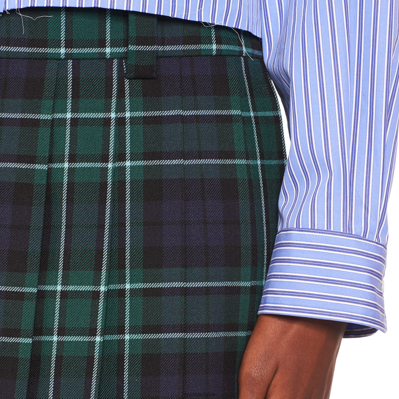 Miu Miu marinegeruite rok N8F6L914 klaar om te dragen