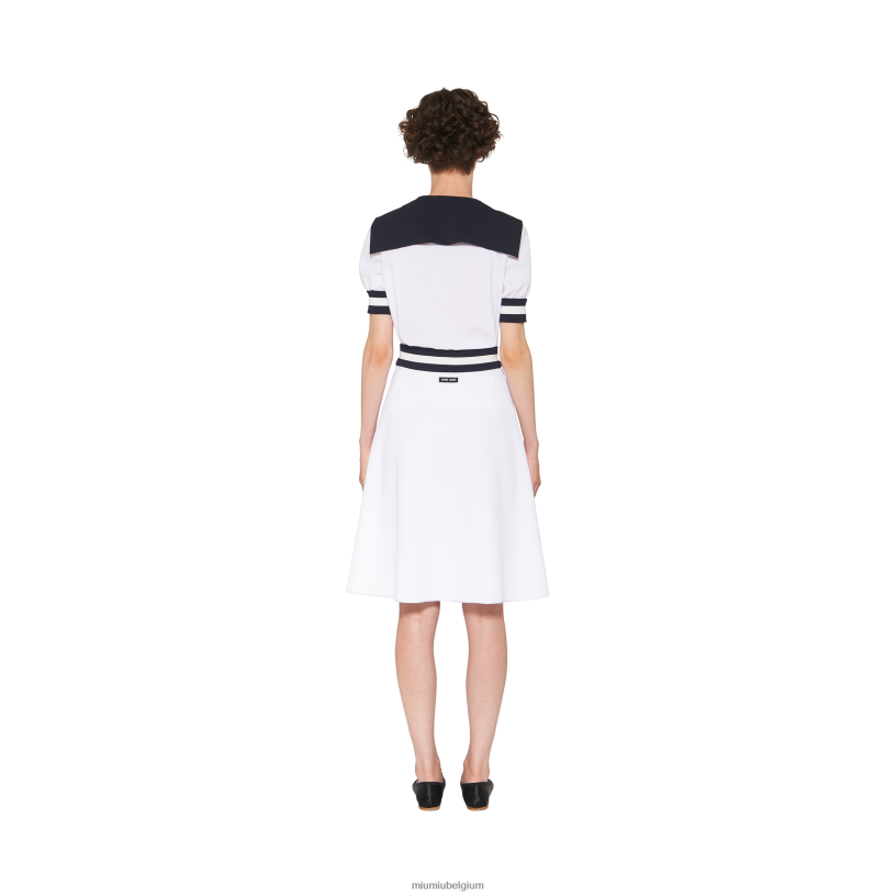 Miu Miu witpiqué rok N8F6L868 klaar om te dragen