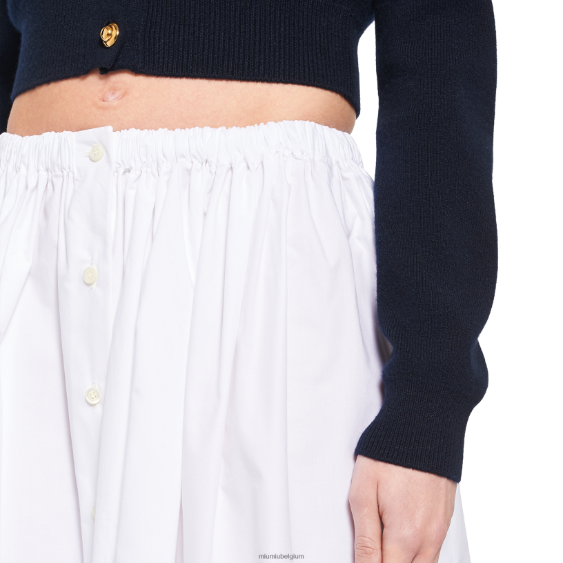 Miu Miu witpopeline rok N8F6L871 klaar om te dragen