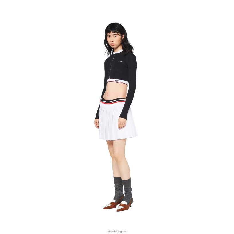 Miu Miu witpopeline rok N8F6L924 klaar om te dragen