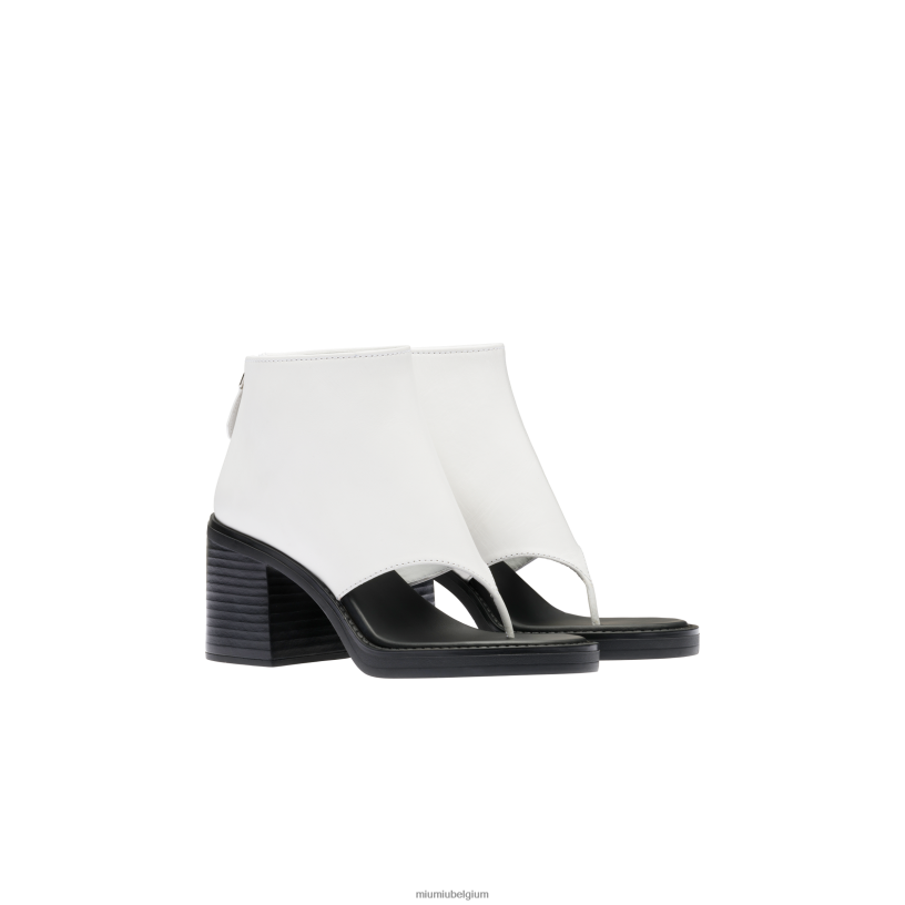 Miu Miu witleren teenslippers N8F6L336 schoenen