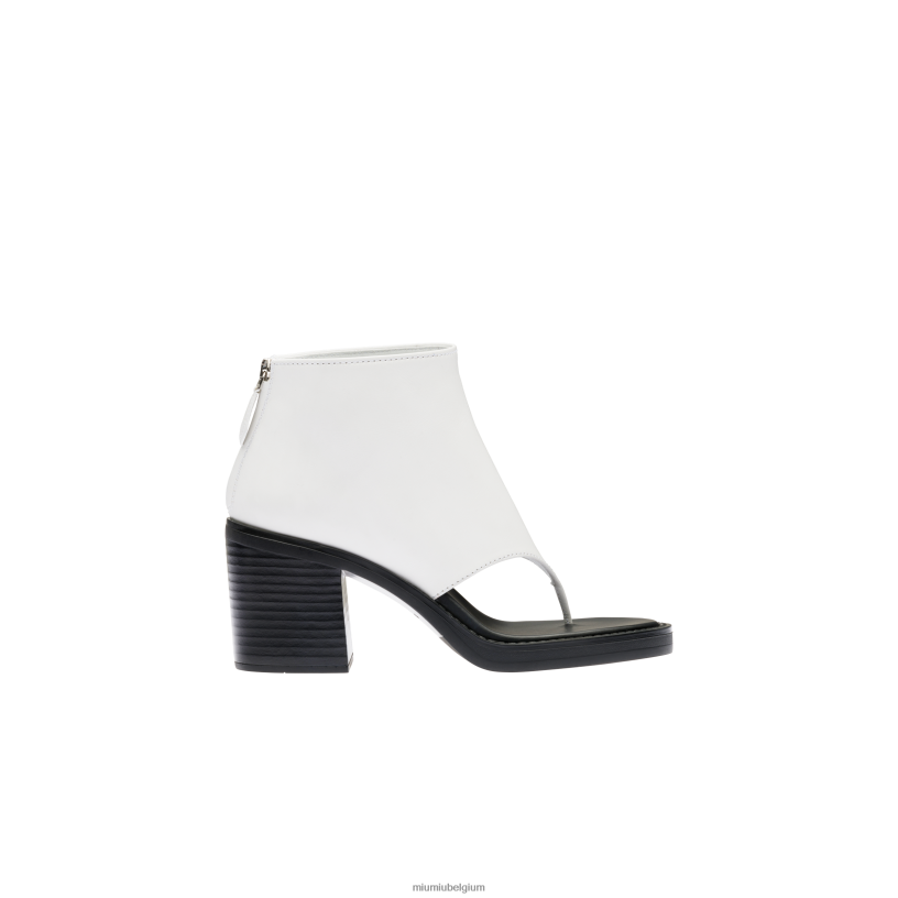 Miu Miu witleren teenslippers N8F6L336 schoenen