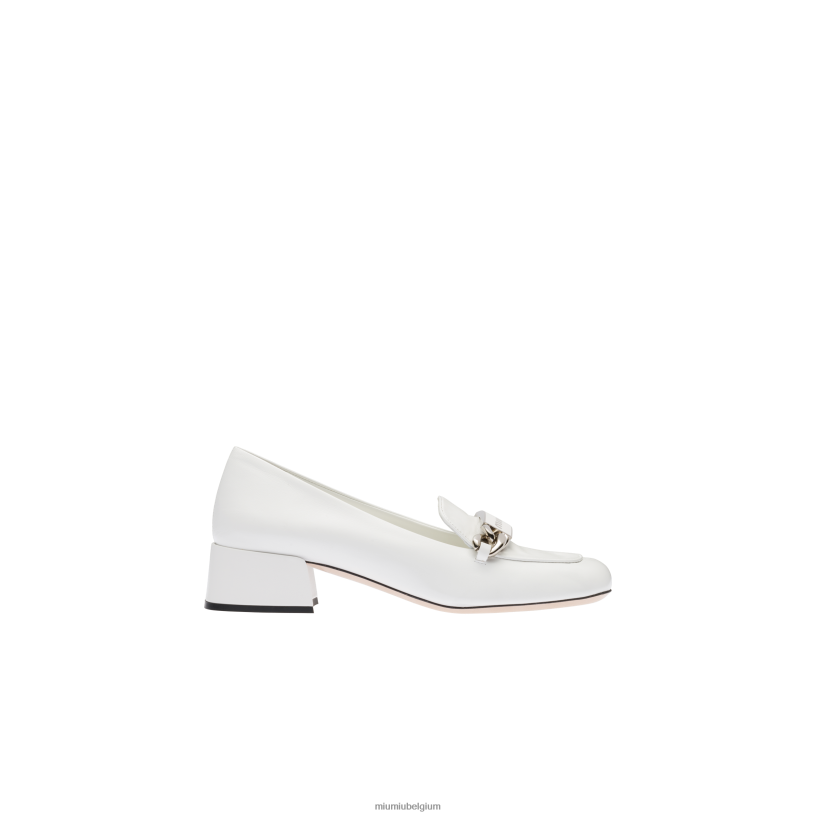 Miu Miu witleren instappers N8F6L324 schoenen