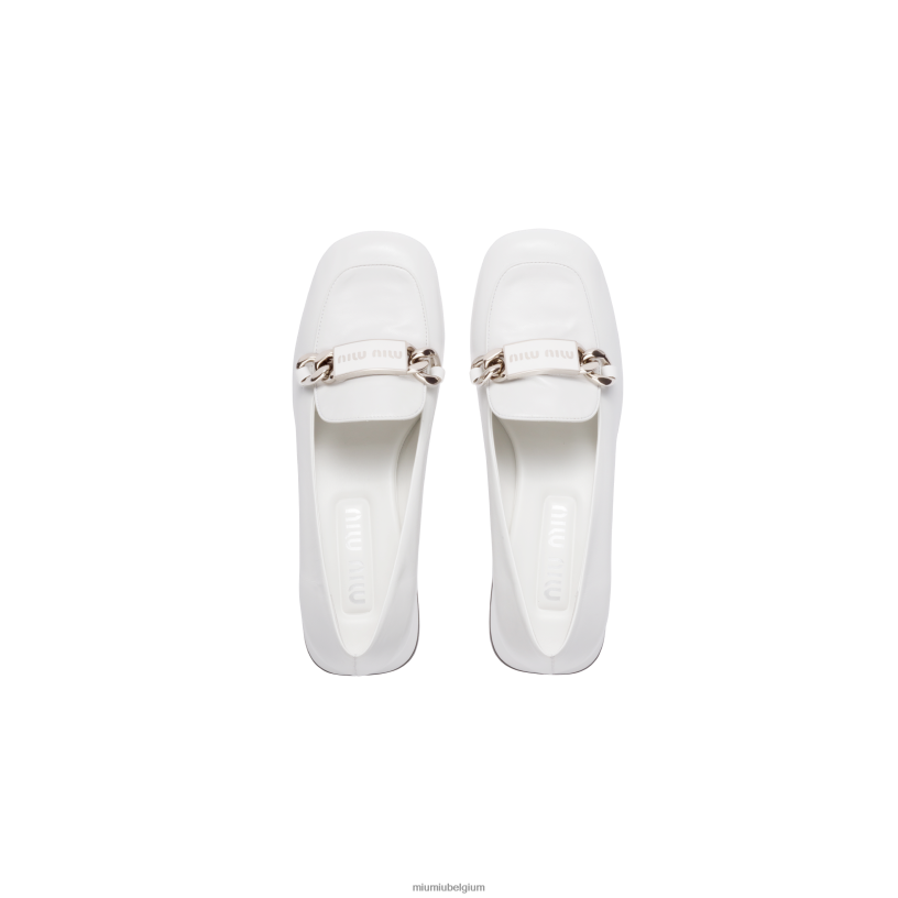 Miu Miu witleren instappers N8F6L324 schoenen