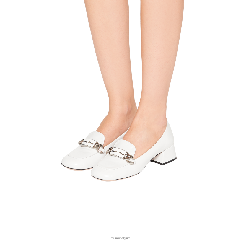 Miu Miu witleren instappers N8F6L324 schoenen