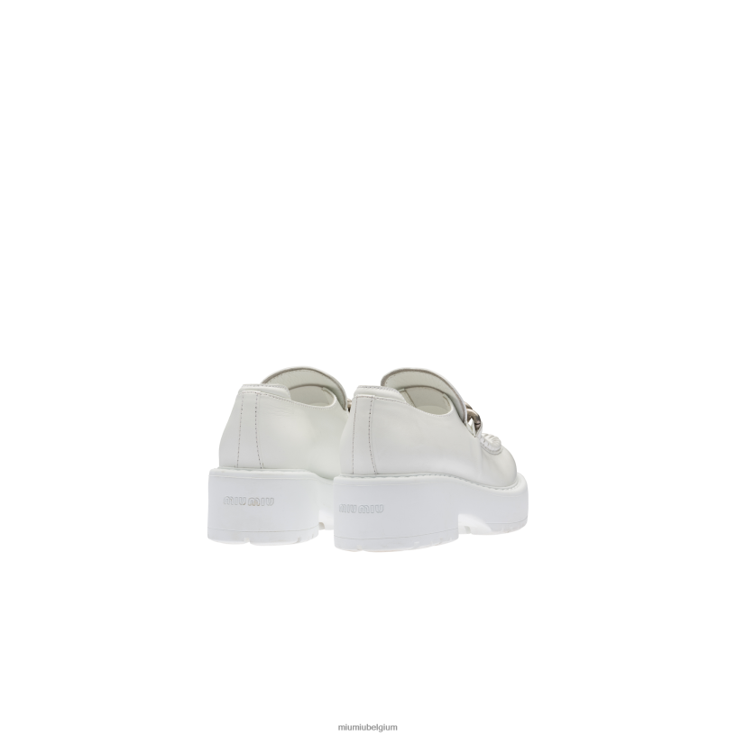 Miu Miu witleren instappers N8F6L329 schoenen