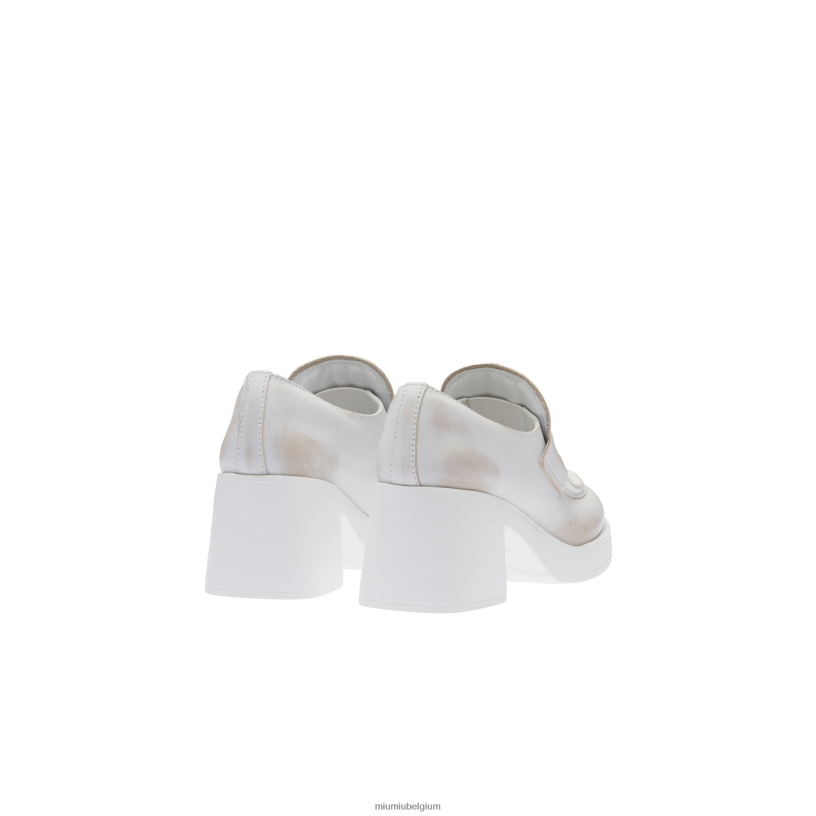 Miu Miu witleren pennyloafers N8F6L306 schoenen