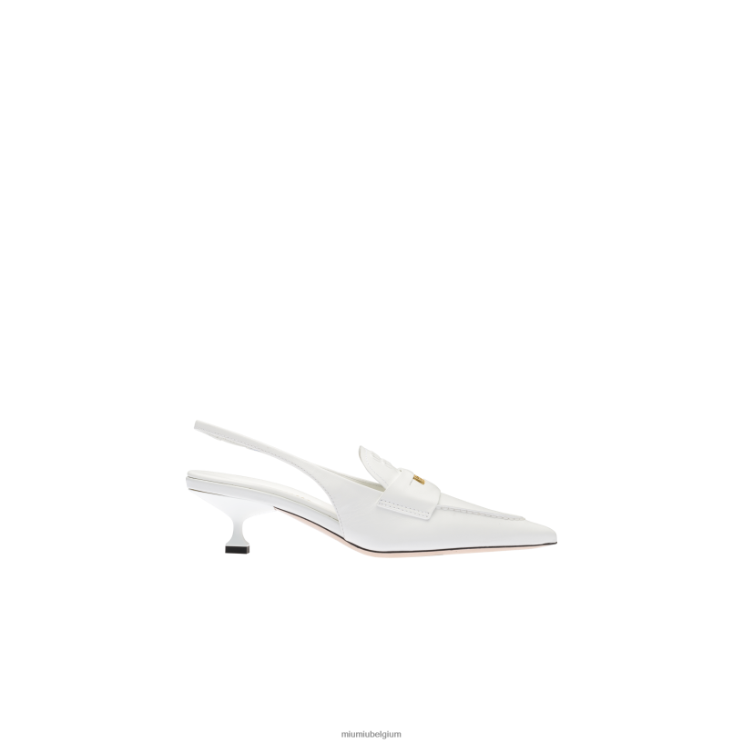 Miu Miu witleren pennyloafers N8F6L314 schoenen