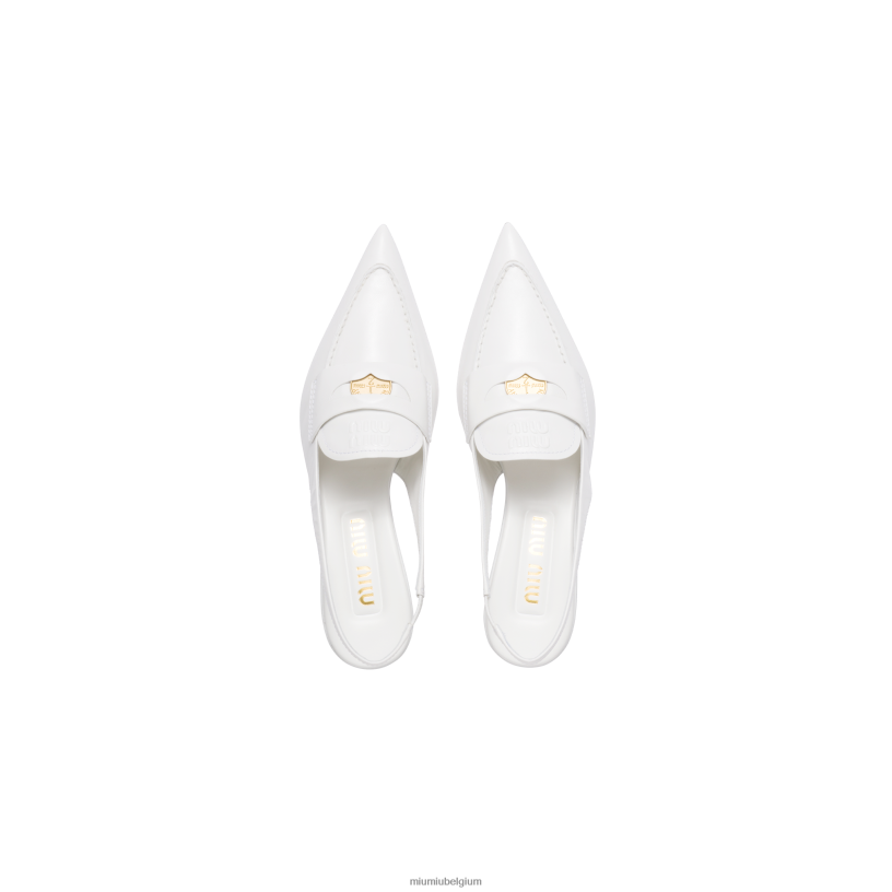 Miu Miu witleren pennyloafers N8F6L314 schoenen