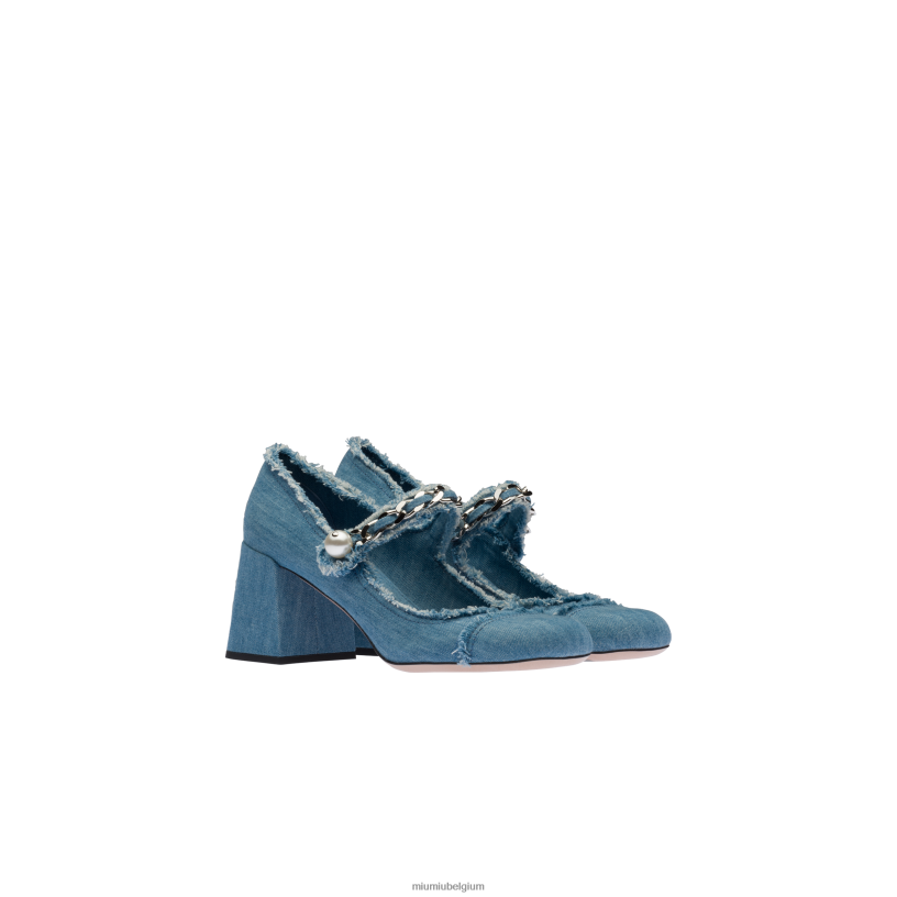 Miu Miu denimmary jane-pumps N8F6L208 schoenen