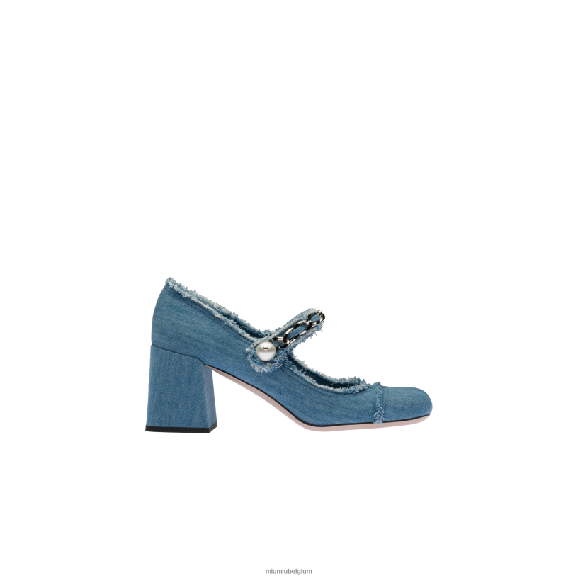 Miu Miu denimmary jane-pumps N8F6L208 schoenen