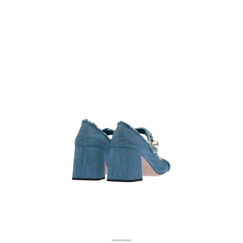 Miu Miu denimmary jane-pumps N8F6L208 schoenen
