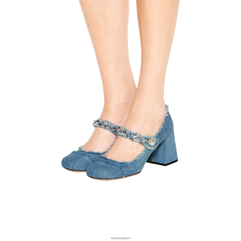 Miu Miu denimmary jane-pumps N8F6L208 schoenen