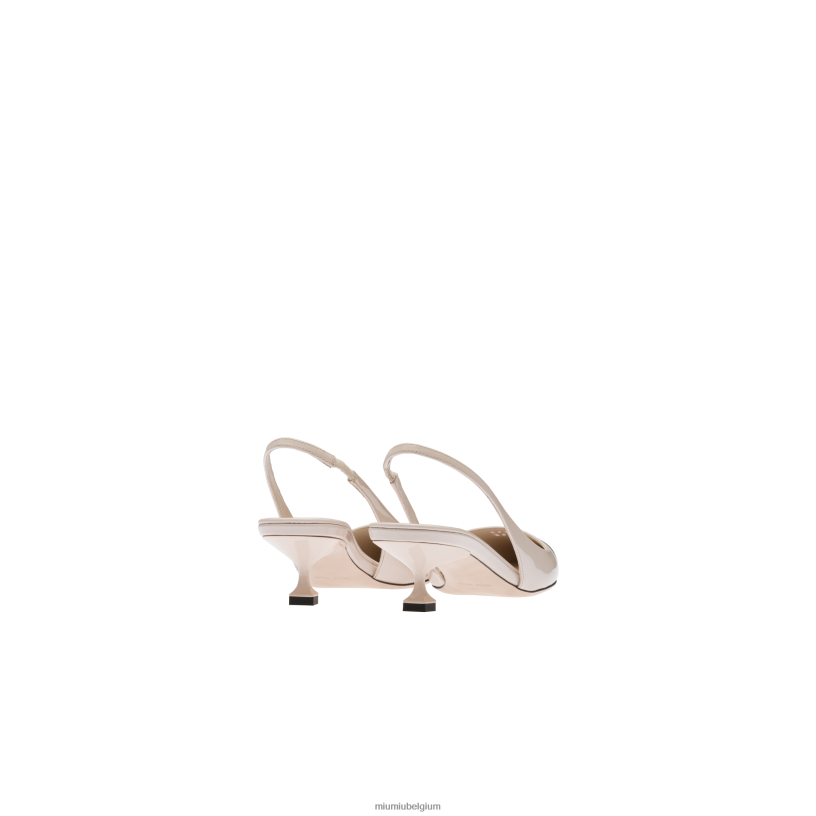 Miu Miu opaal/zwartpumps van lakleer N8F6L182 schoenen