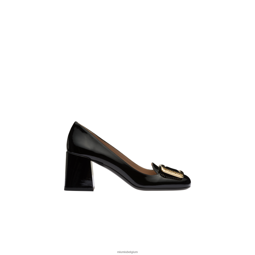 Miu Miu zwartpumps van lakleer N8F6L184 schoenen