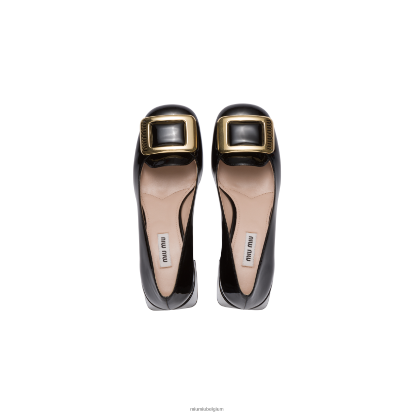 Miu Miu zwartpumps van lakleer N8F6L184 schoenen