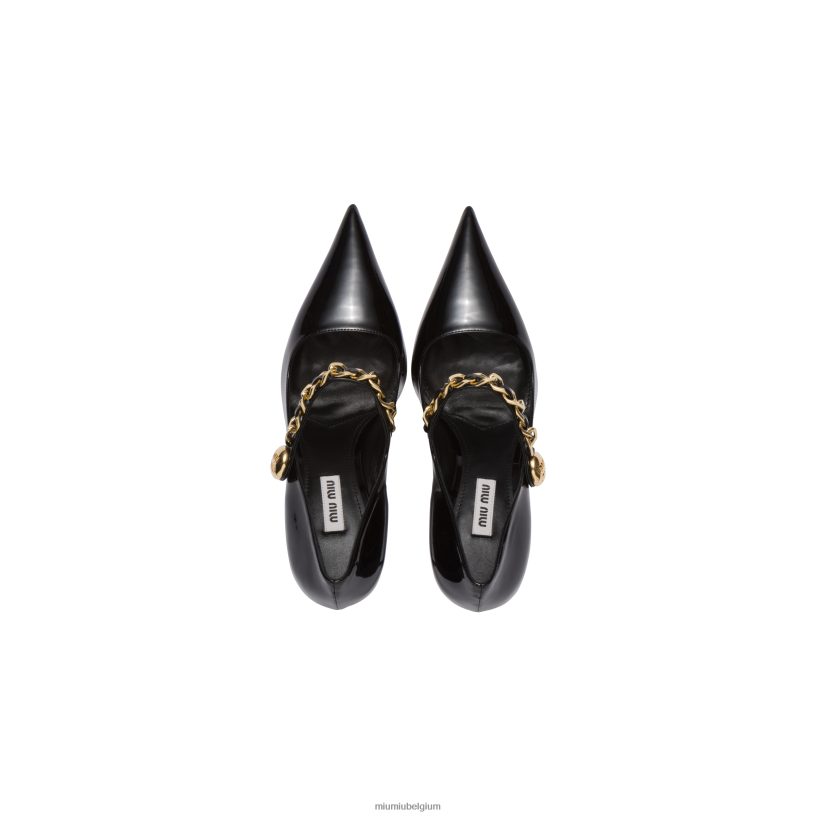 Miu Miu zwartpumps van lakleer N8F6L195 schoenen