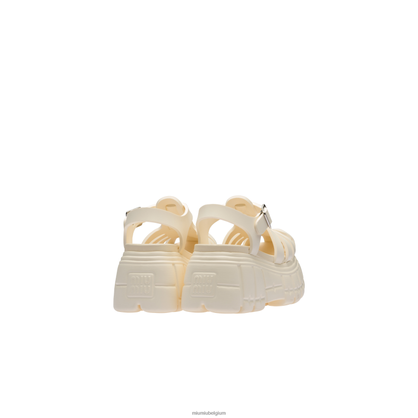Miu Miu ivooreva platform sandalen N8F6L254 schoenen