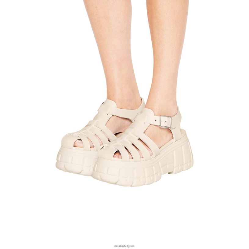 Miu Miu ivooreva platform sandalen N8F6L254 schoenen