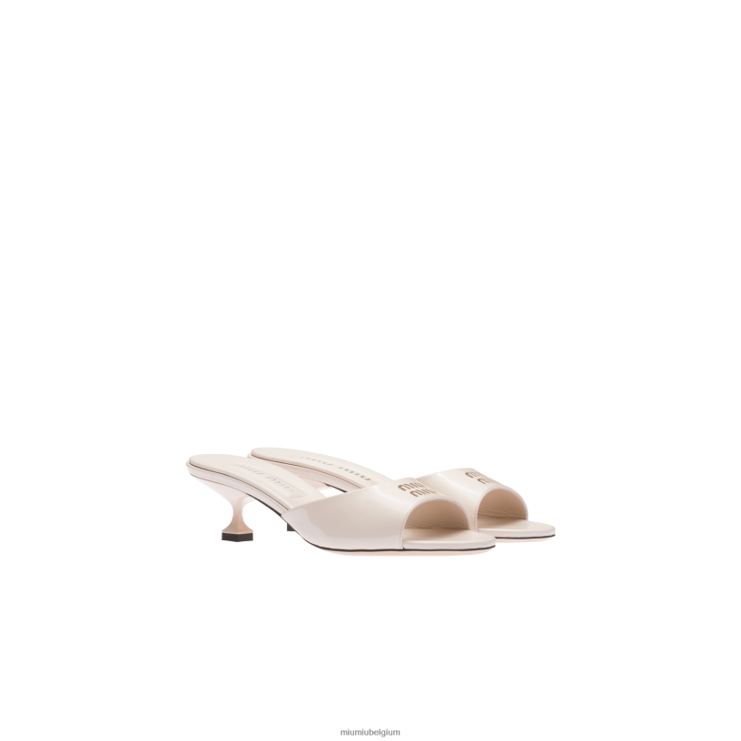 Miu Miu opaalsandalen van lakleer N8F6L217 schoenen