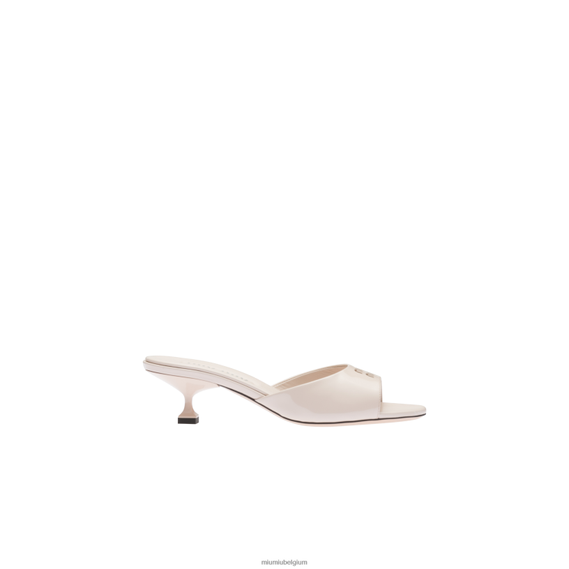 Miu Miu opaalsandalen van lakleer N8F6L217 schoenen