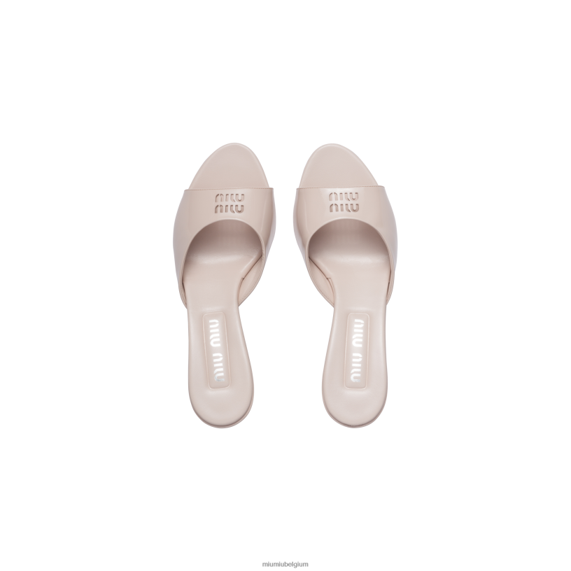 Miu Miu opaalsandalen van lakleer N8F6L217 schoenen