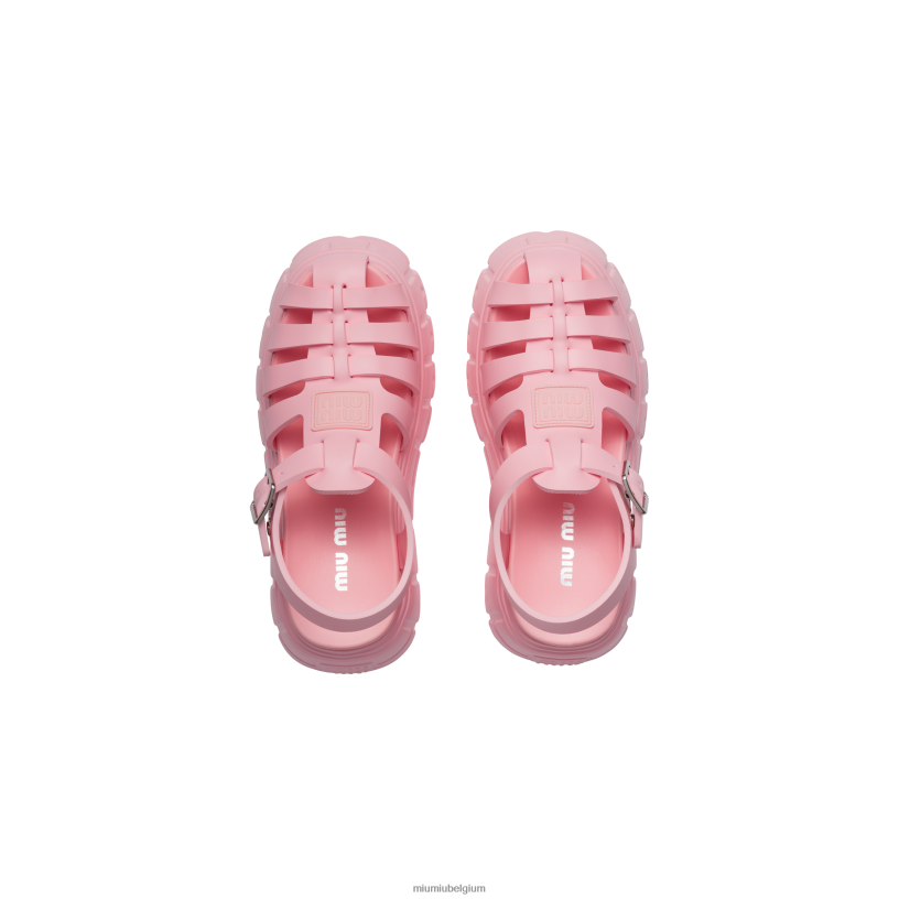 Miu Miu rozeeva platform sandalen N8F6L252 schoenen