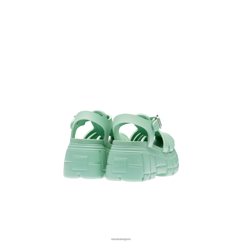 Miu Miu salie groeneva platform sandalen N8F6L253 schoenen