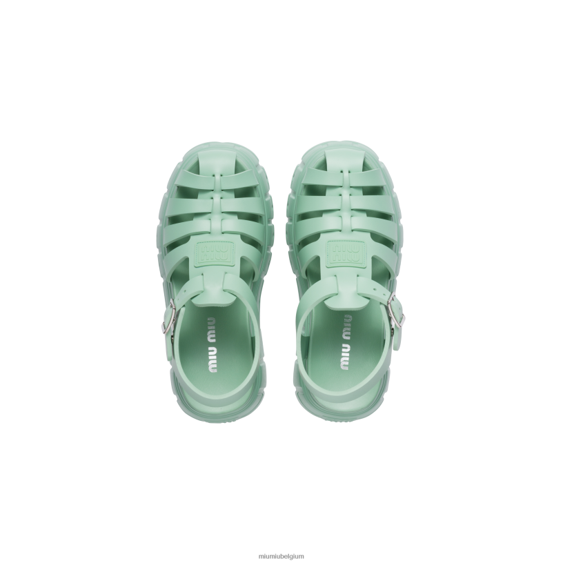 Miu Miu salie groeneva platform sandalen N8F6L253 schoenen
