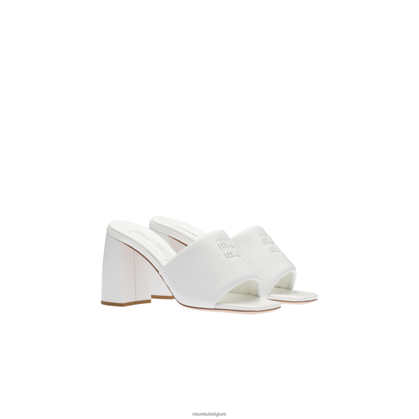 Miu Miu witleren sandalen N8F6L225 schoenen