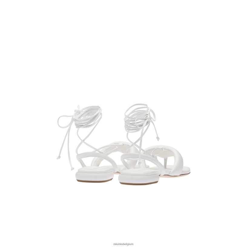 Miu Miu witleren teenslippers N8F6L227 schoenen