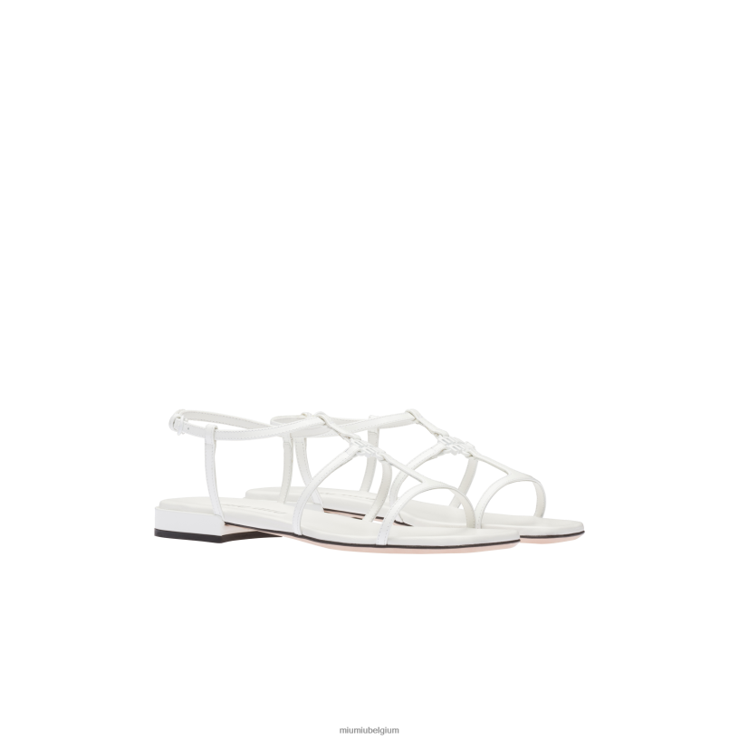 Miu Miu witsandalen van lakleer N8F6L210 schoenen
