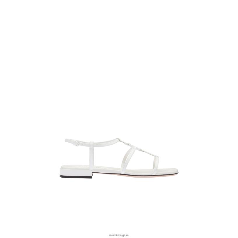 Miu Miu witsandalen van lakleer N8F6L210 schoenen