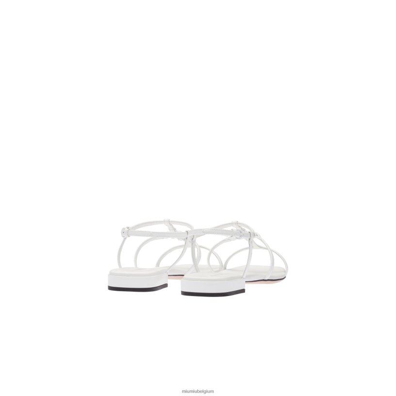 Miu Miu witsandalen van lakleer N8F6L210 schoenen