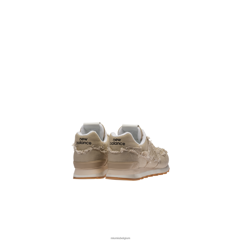 Miu Miu koloniaal beigespijkersneakers N8F6L300 schoenen