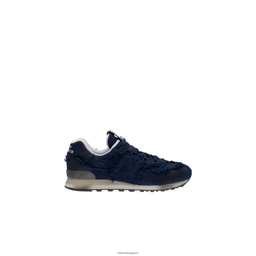 Miu Miu koningsblauwspijkersneakers N8F6L301 schoenen