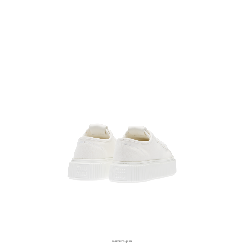 Miu Miu witspijkersneakers N8F6L297 schoenen